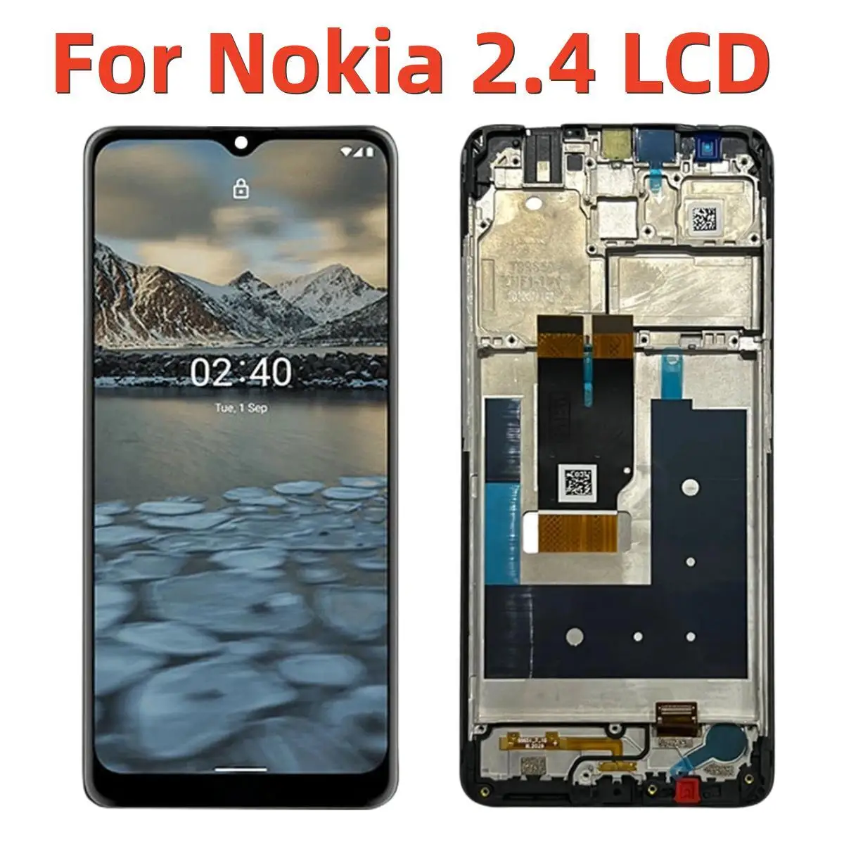 

6.5" Tested LCD For Nokia 2.4 LCD Screen Display Touch Panel Digitizer Assembly LCD TA-1277 TA-1275 TA-1274 TA-1270 LCD Display