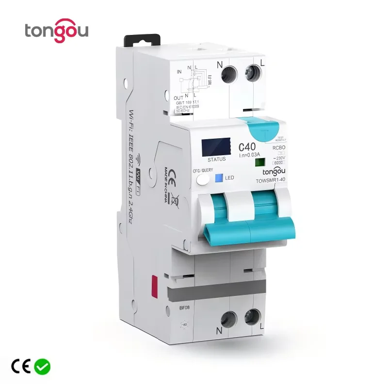 WIFI RCBO LED Adjustable Smart Circuit Breaker With Over Current Leakage Protection,circuit breaker