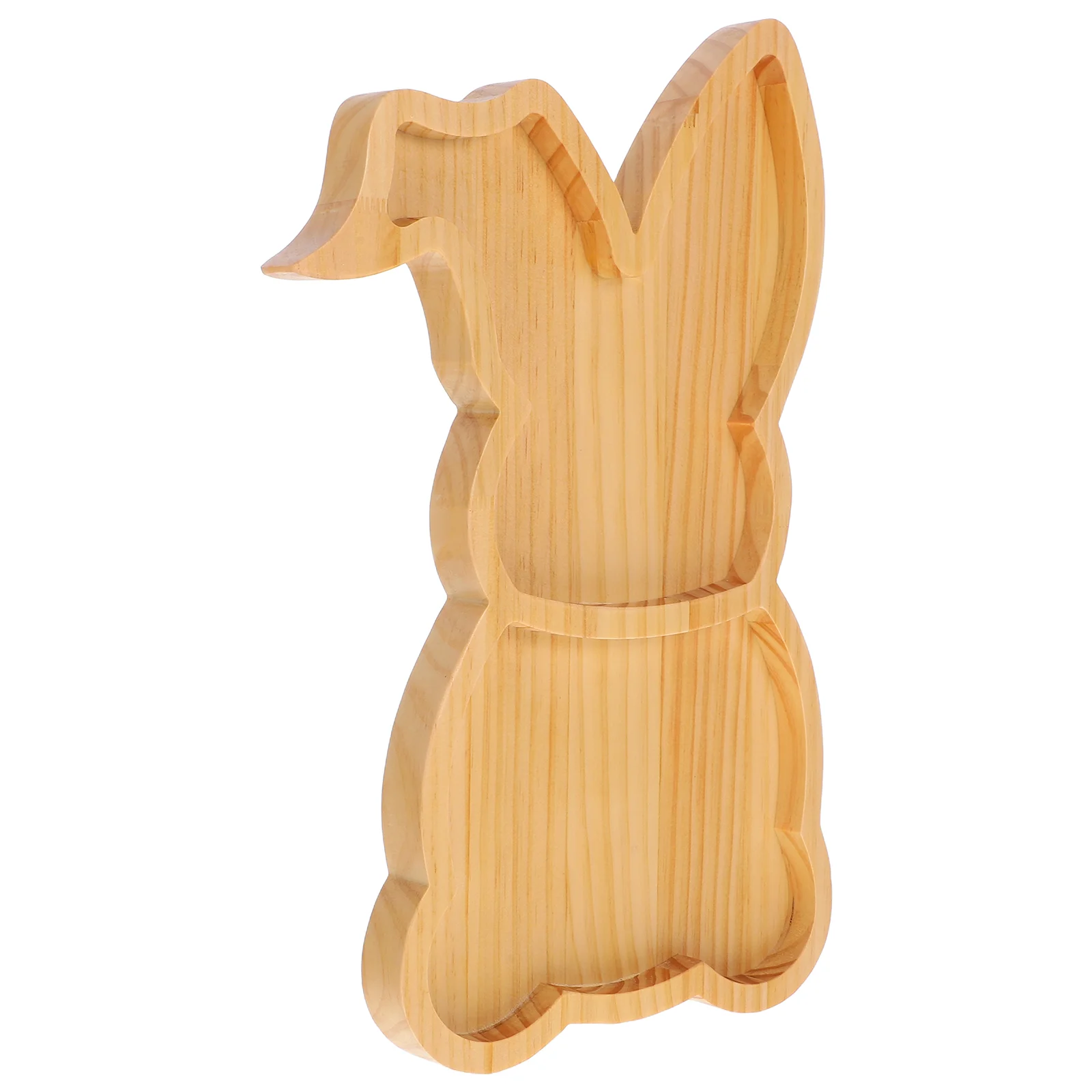Rabbit Shape Plate Tray Easter Serving Appetizer Animal Shaped Charcuterie Board 2