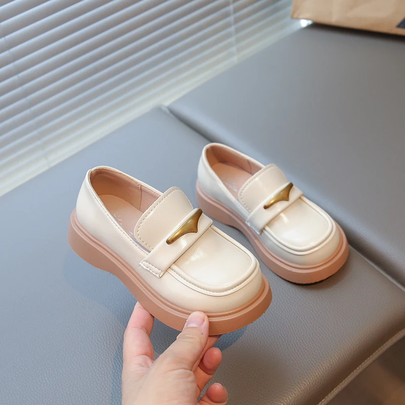 Girls Soft Sole Mary Jane Flats School Shoes