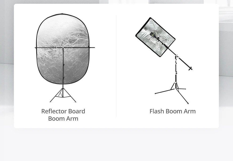 Description Picture 3 of itemAMBITFUL AL-02 Pro photography Reflector bracket Bar with Telescopic Boom Arm Top Light Sandbag for Speedlite Mini Flash Strobe