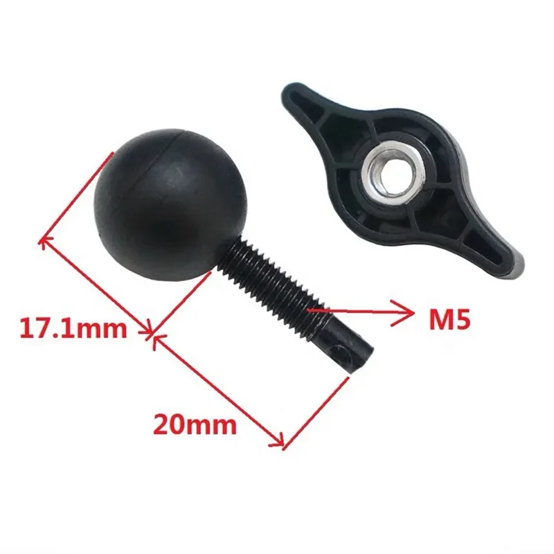 17mm Ball Head M5 Screws For MINI Cooper R55 R56 R60 F54 F55 F56 F60 Wireless Charger Phone Holder Bracket Modification Parts