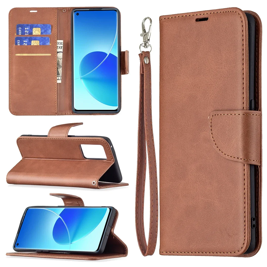 Luxury Magnetic Buckle Flip Leather Wallet Case