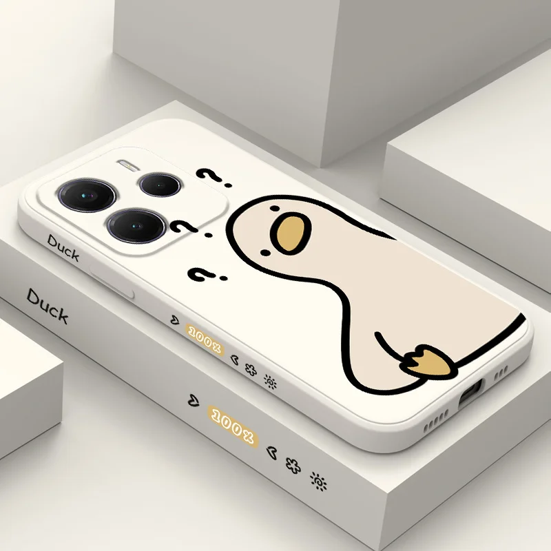 What A Duck Silicone Soft Phone Case - Playful Cartoon Design