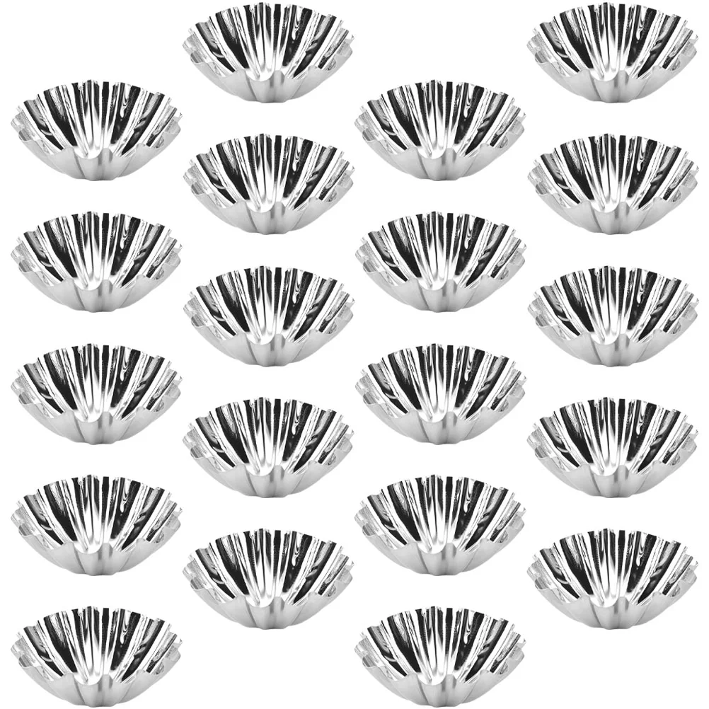 

20Pcs Pudding Molds Non-stick Egg Tart Molds Household Baking Molds Pudding Accessory