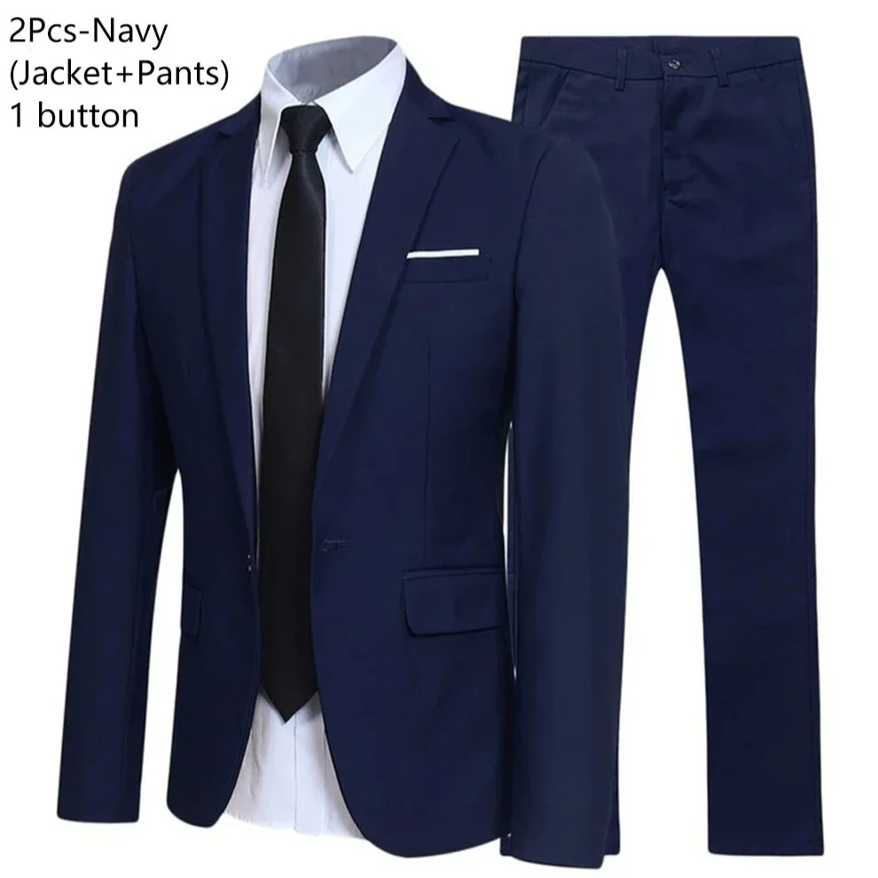 Completo blu navy a due pezzi