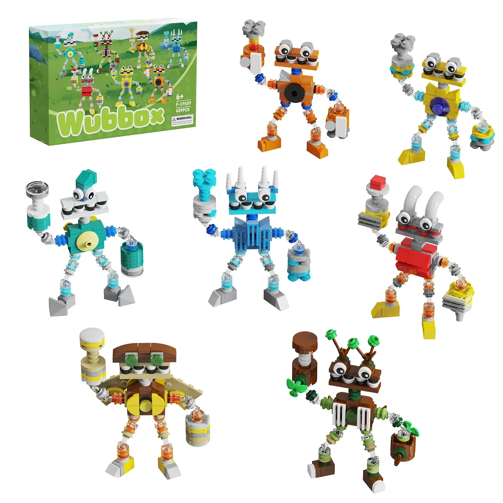 

Игрушечный робот MOC Game My Singinged Song, хор, монстры, конструктор водяной Wubbox, комбинированные кирпичи для кирпича, игрушка в подарок