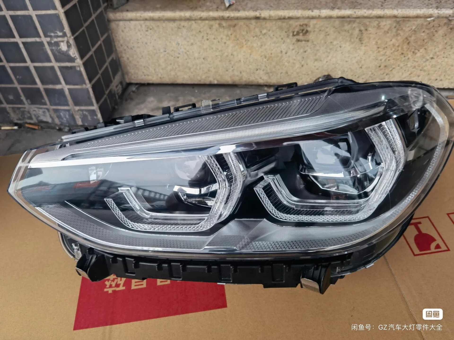 Augenlider Ergänzungen Abdeckungen Scheinwerfer schwarz lackiert für BMW X3  G01 X4 G02