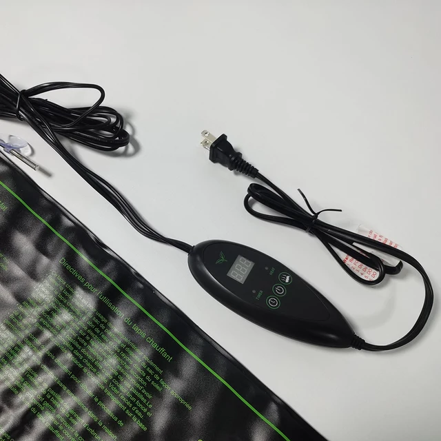 20*10 Hüvelykes Palánta Fűtőszőnyeg Termosztát Fűtött Vízálló Hőszőnyeggel Növények Növekedése Hidroponikus Óvoda Kerti Készletek - Image 4