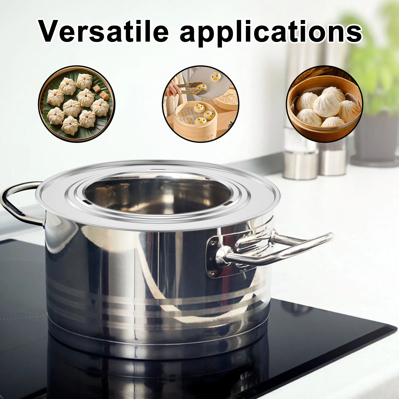 2 Stcke Edelstahl Dampfring fr Bambus Dampfer Ring Multifunktionale  Kndel Dampfer Adapter Kche Bckerei Werkzeug - AliExpress 15