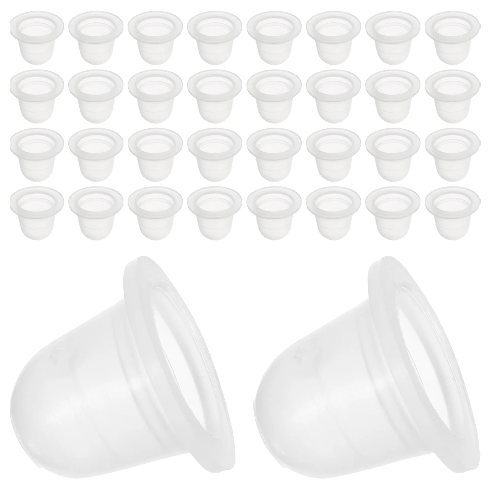 

200 Pcs Tattooing Ink Cup Microblading Pigment Cups Holder Supplies Kits Miniature Office