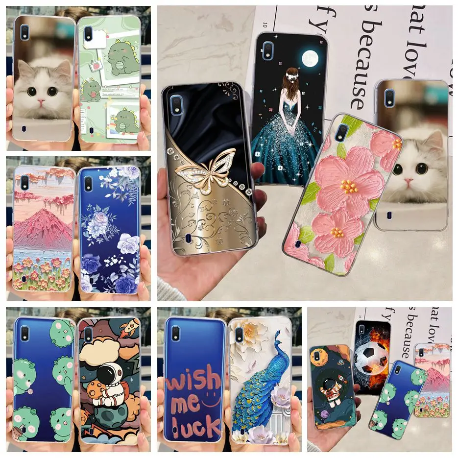Per Samsung Galaxy A10 Custodia Elegante Paraurti Verniciato Cover Posteriore In Silicone Morbido Per Samsung A10 A 10 S Galaxy A10S Custodia Per Tele