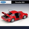WELLY 1:24 Porsche 959 Alloy Sports Car Model Diecast Metal Toy Vehicles Car Model High Simulation Collection Childrens Toy Gift 6