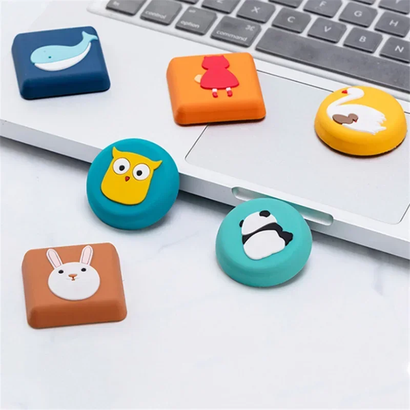 Wall Protector Door Handle Bumper Guard Stopper Anti-slip Sticker Self Adhesive Rubber Cute Animal Door Crash Pad Stops 2PCS