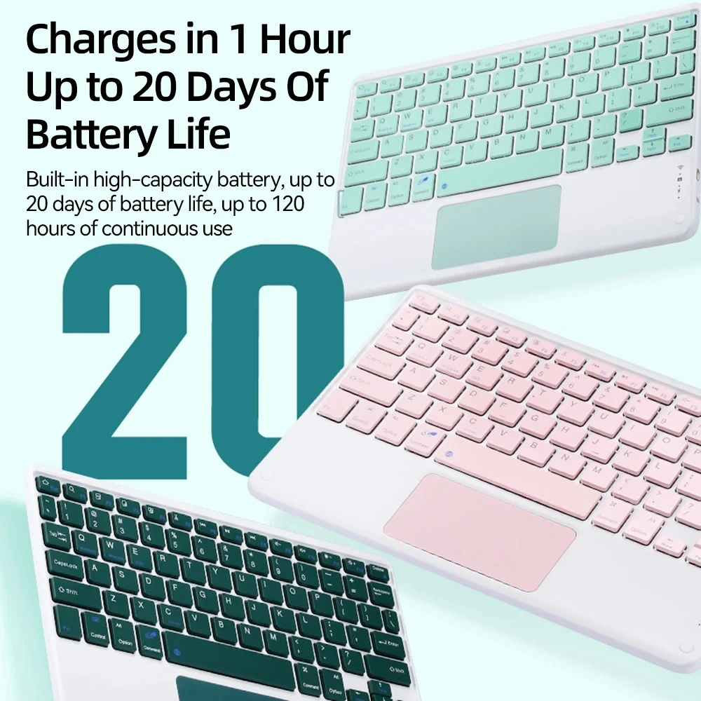Enhanced 7-Color Backlit Keyboard Case with Multi-Language Cover