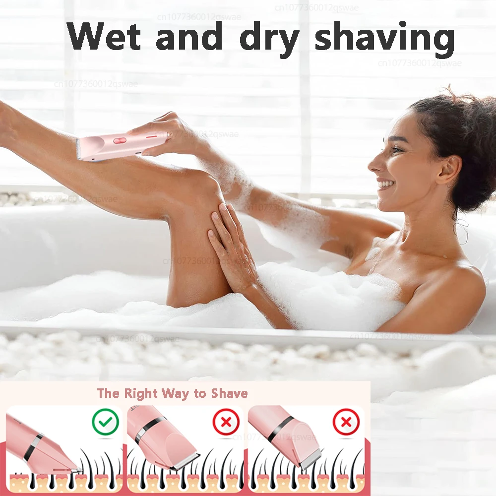 Electric Razors for Women 2 In 1 Bikini Trimmer Face Shavers Body Hair Removal Epilator for Underarms Legs Ladies Body Trimmer 4