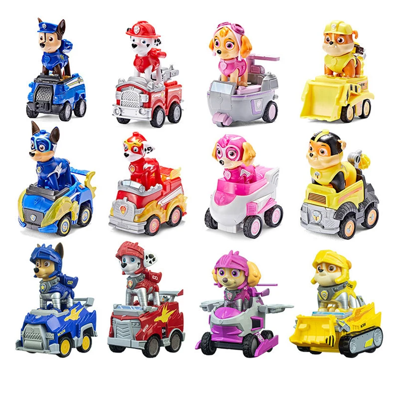 Puppy Patrol Rescue Knights Anime Character Captain Ryder Skye Marshall Patrol Car Assemblaggio Building Blocks Regali Giocattolo Per Bambini
