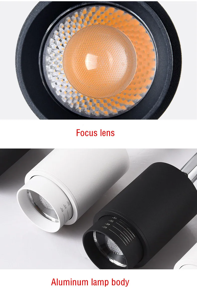 Description Picture 5 of itemDimmable Spot light Led Downlights Track Light Surface Mounted5w 7w 9w Background Lamp LED COB Ceiling Indoor Lighting