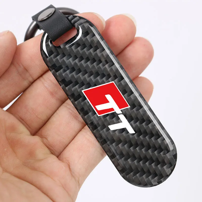 1pcs Car Logo Styling Keychain Personalized Customized Keyring Man Women Business Gifts For Audi TT Badge Key Chain Accessories