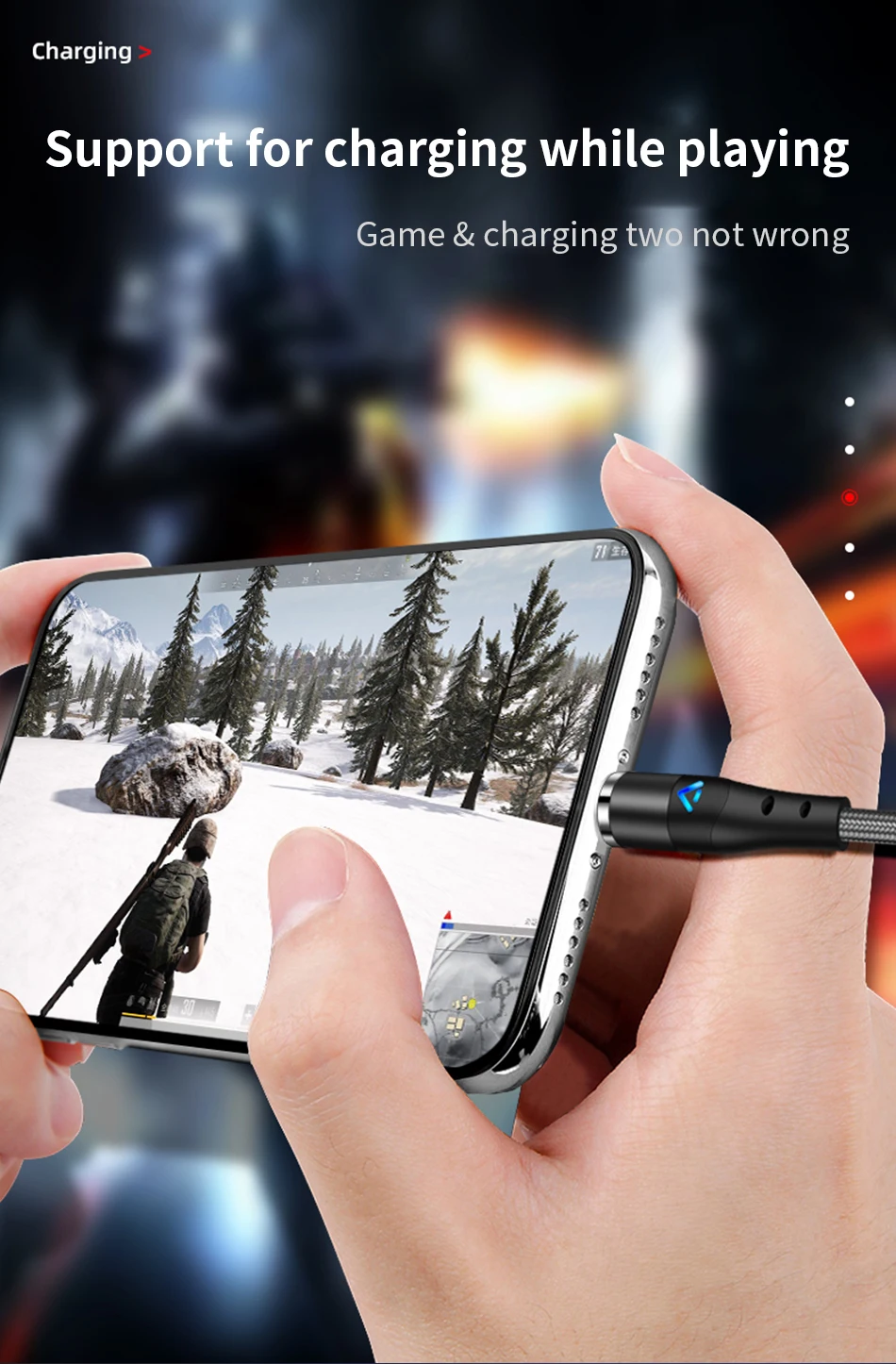 5A Magnetic USB C Cable Super Fast Charging Micro USB Type C For iPhone 13 Samsung Xiaomi Huawei P30 Android Charging Data Cable