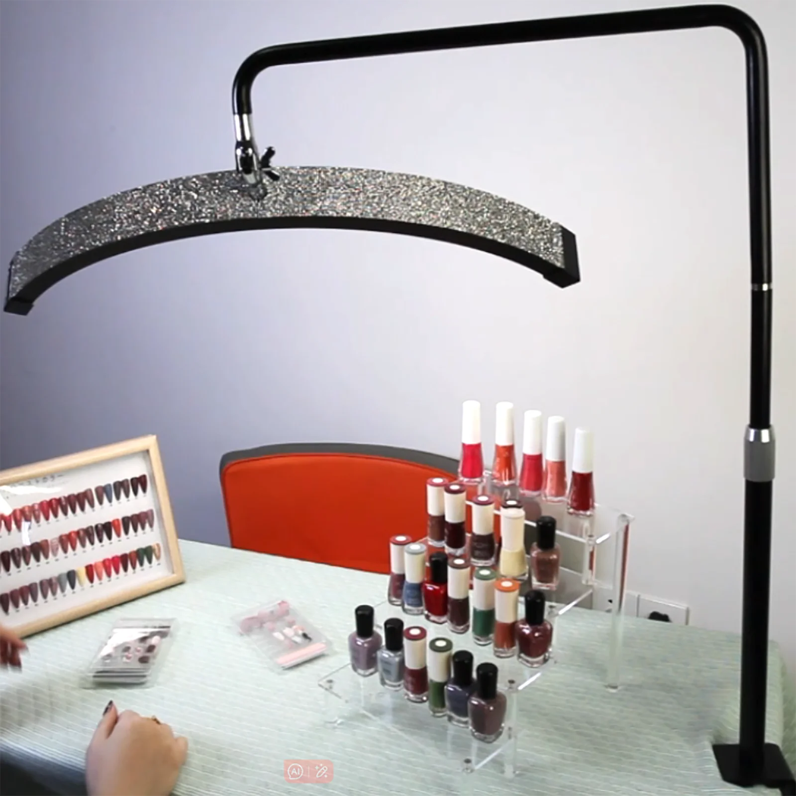 Fosoto 40W Multi-Winkel Rotation LED Tisch Nagel Lampe Dimmbare Augenschutz Nagel Licht Stehen Für Tattoo Nagel Shop schönheit Salon – Detail 10