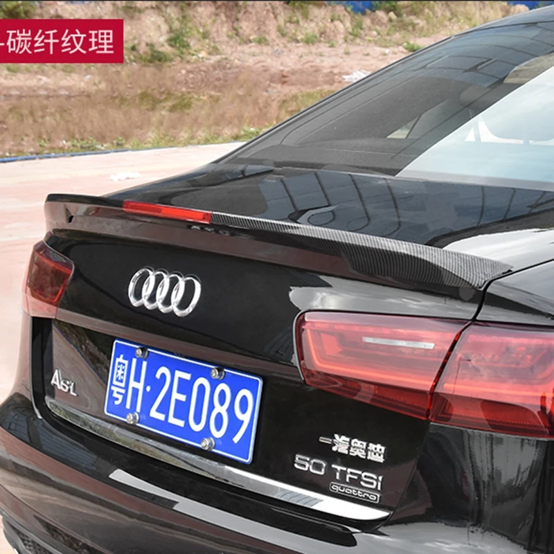 

For Audi A6 C7 ABS Rear Trunk Spoiler Wing 4-door Sedan 2012 2013 2014 2015 2016 2017