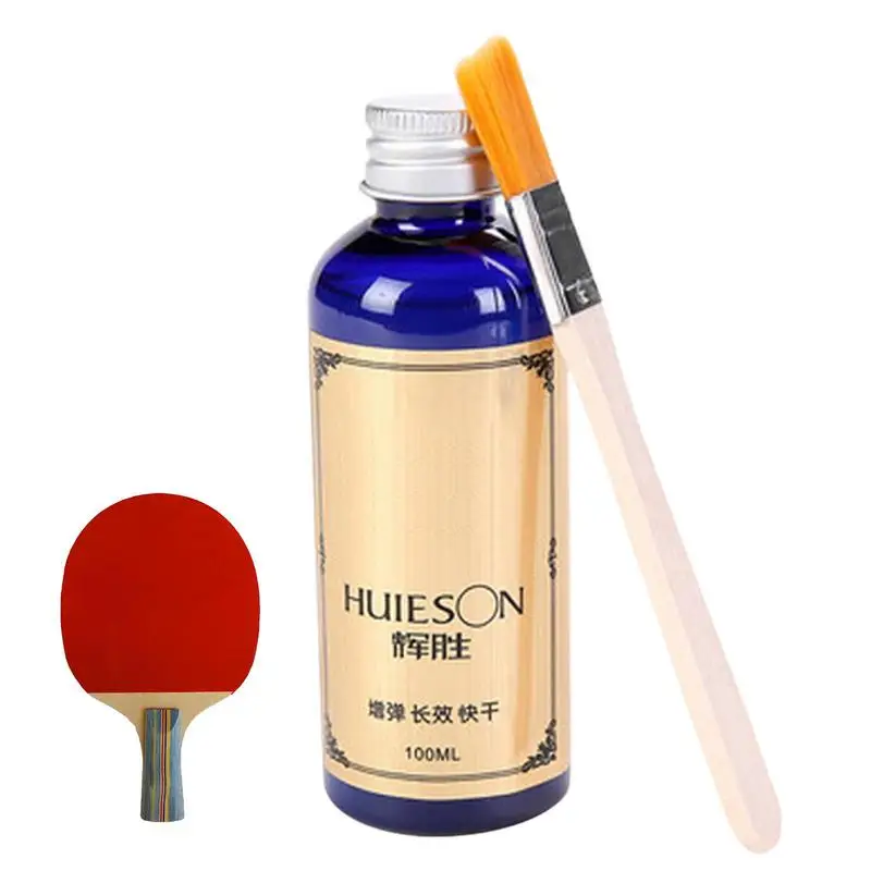 

100ml Speed Liquid Super With Special Brush Pingpong Racket Rubbers Table Tennis Liquid Glue