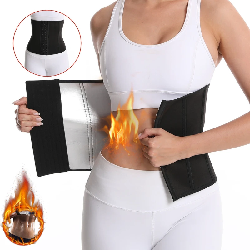 

Belt Cross-border Women's Fitness Body Sweat Belt Buckle Body Shaping Waist Seal Sports Sweat Waist Belt body shapers women