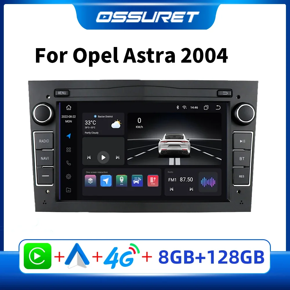 Installation Autoradio Android OPEL ASTRA H avec Carplay/Android Auto  intégrés. 
