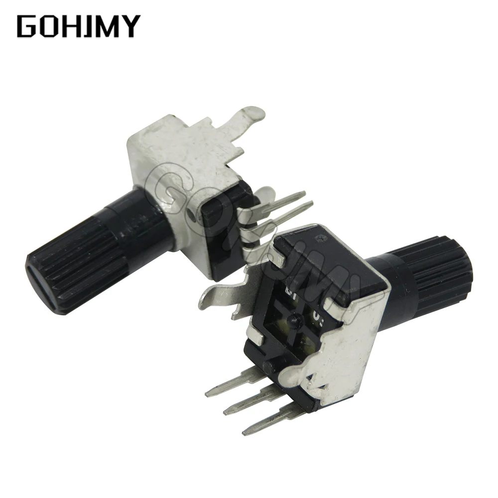 10pcs RV09 Vertical 12.5mm Shaft 1k 2k 5k 10k 20k 50k 100k 0932 Adjustable Resistor 9 Type 3pin Seal Potentiometer adjustable resistor multiturn potentiometer linear potentiometer rotary potentiometer trimmer potentiometer