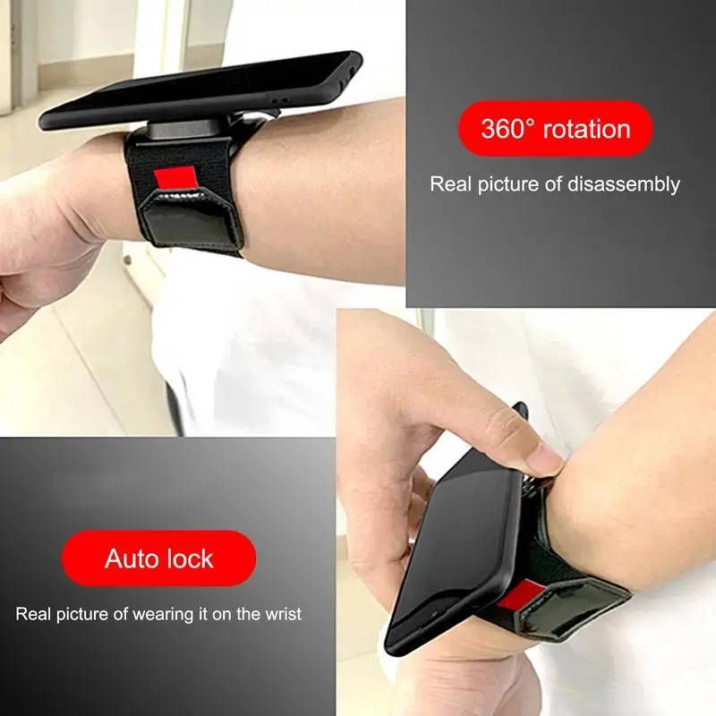Phone Armband Case Outdoor Sports Armband Case Phone Holder 360 Degree Four Point Flexible Rotation System Anti Fall Protection