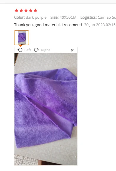 CHEONET FABRIC – Kurzer, weicher Plüschstoff, super für das Nähen von Puppen, DIY, handgefertigter Heimtextilstoff für Spielzeug, Flanell – Detail 7