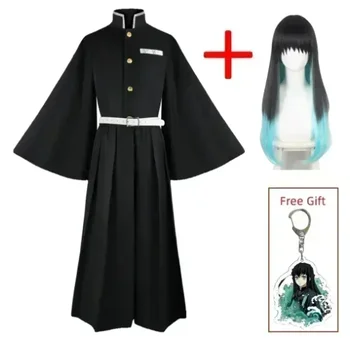 Aime Tokitou Muichirou Costume Cosplay démon tueur Cosplay Kisatsutai uniforme perruque Costume di Halloween