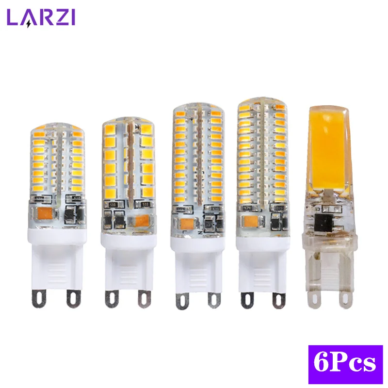 Lampe LED G9, 5/9/12/15/20W, AC 110/220V, SMD 2835/3014, remplace la lampe  à courbure 30/40W