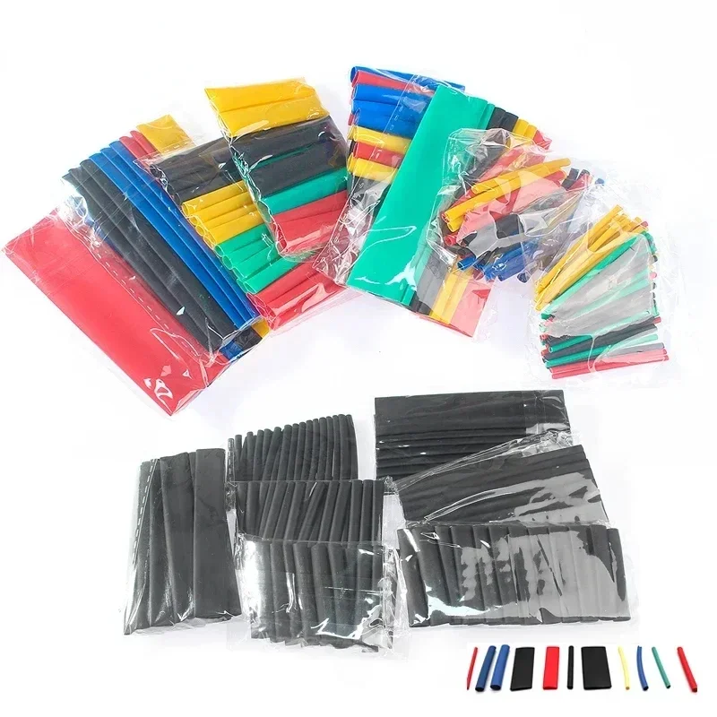 127/164/280/560pcs Heat Shrinkable Tube Insulation Tube Heat Shrink Wrapping Kit Electrical Connection Wire Cable Sleeving 2:1 heat shrink tubing wiring connector wire connectors