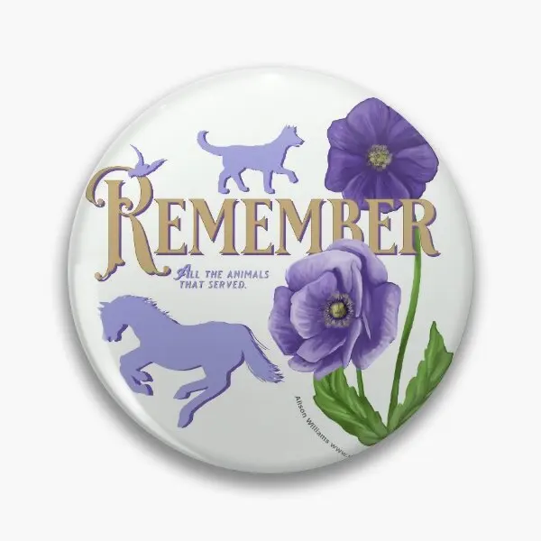 

The Purple In Remembrance Of The A Soft Button Pin Fashion Jewelry Funny Cute Badge Women Metal Lapel Pin Lover Decor Clothes