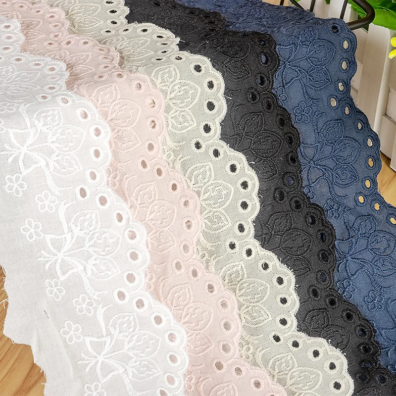 7.5CM Cotton Embroidery Butterfly Strawberry Lace Trim DIY Lolita Skirt Curtain