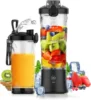 New 4000mAh Portable Juicer Cup 600ML 10-Leaf Blade Powerful Motor Mini Blender for Shakes Smoothis Blender Mixer Cup Outdoor 1