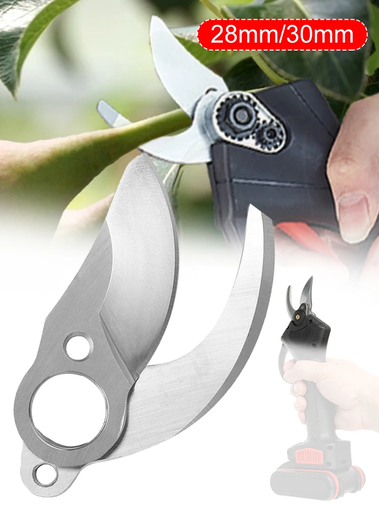 small gardening gloves 28/30MM Replacement Blade Tool Set for Electric Pruning Shear Sharp Wear Resistant Cordless Pruner Cutting Blade Garden Tool best lawn mower