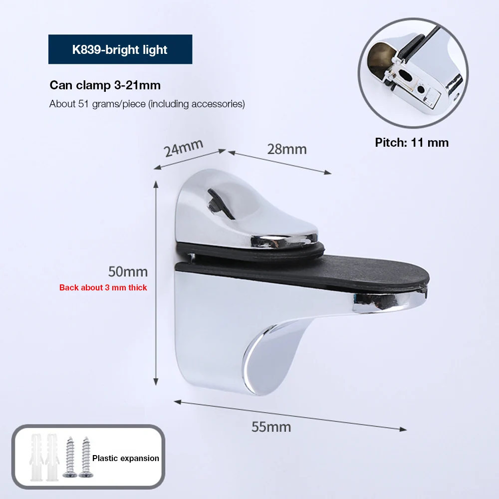 grampos para vidro