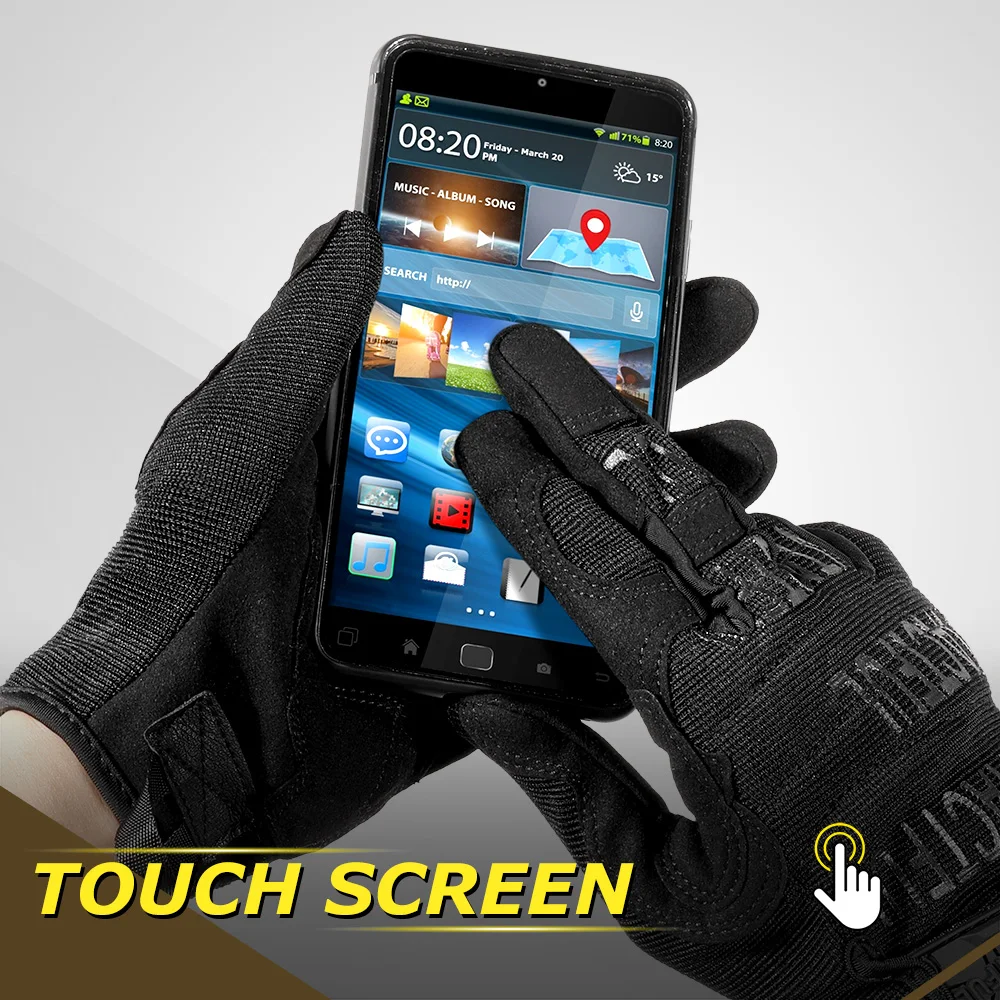 Men Tactical Gloves Touch Screen Sport Outdoor Paintball Combat Hiking Hunting Riding Bike Non-slip Breathable Cycling Equipment 2