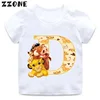 Disney The Lion King Cute Simba Letter A B C D Print Kids T-Shirts Girls Clothes Baby Boys T shirt Summer Children Tops,ooo5924 4