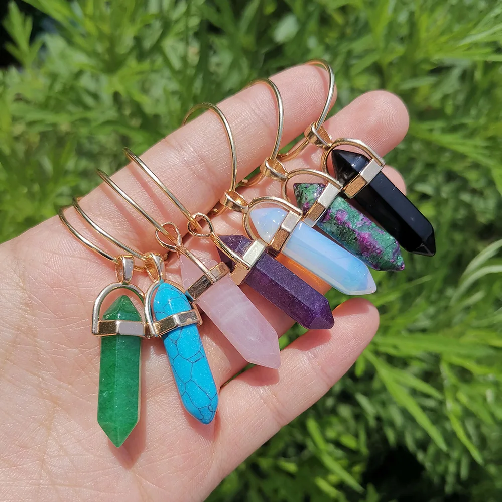 

Fashion Colorful Crystal Column Pendant Earrings For Women Niche Design Versatile Ladies Birthday Gift Jewelry Wholesale