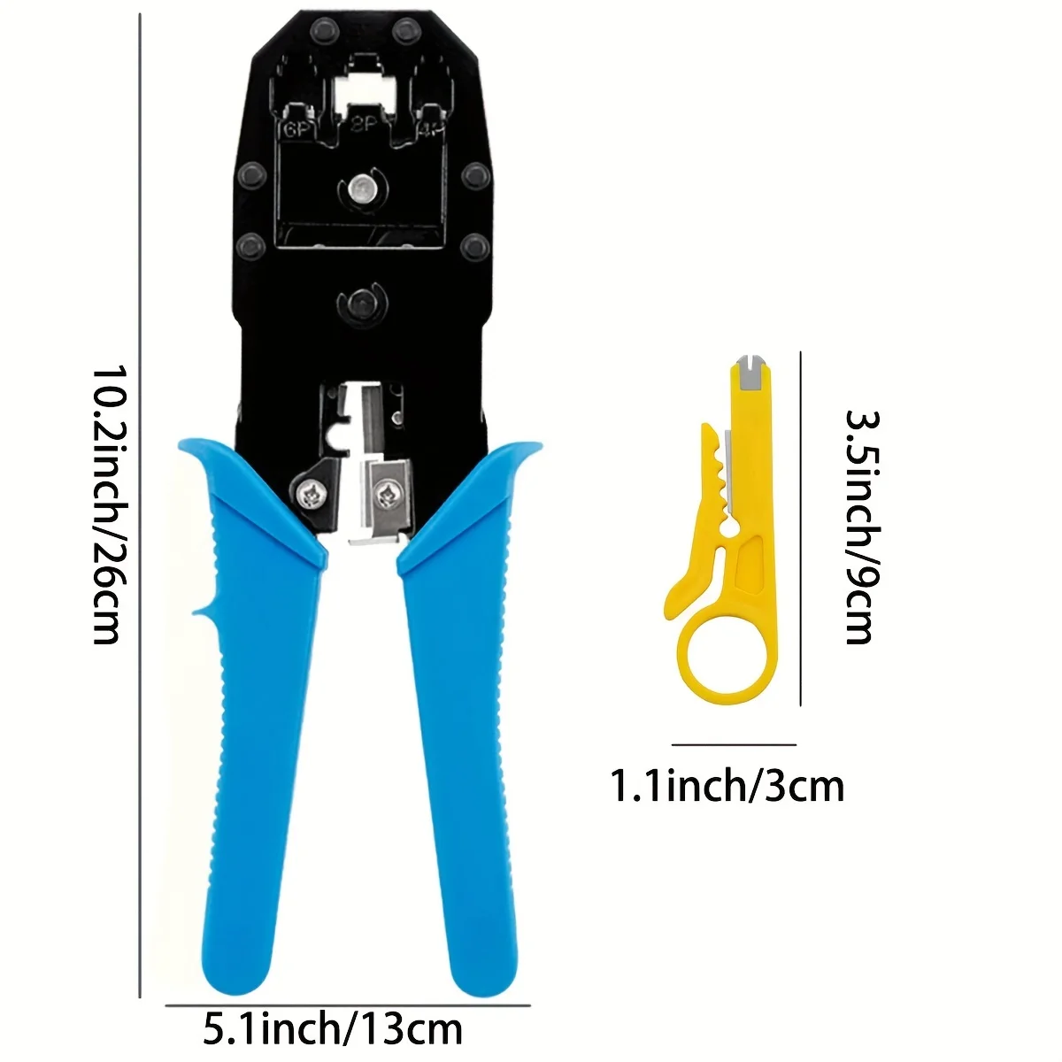 מחבר רשת - מחבר מחבר פליירים, לכבלי רשת וטלפון, כלי יד לחיבור אתרנט, בדיקת כבלי רשת