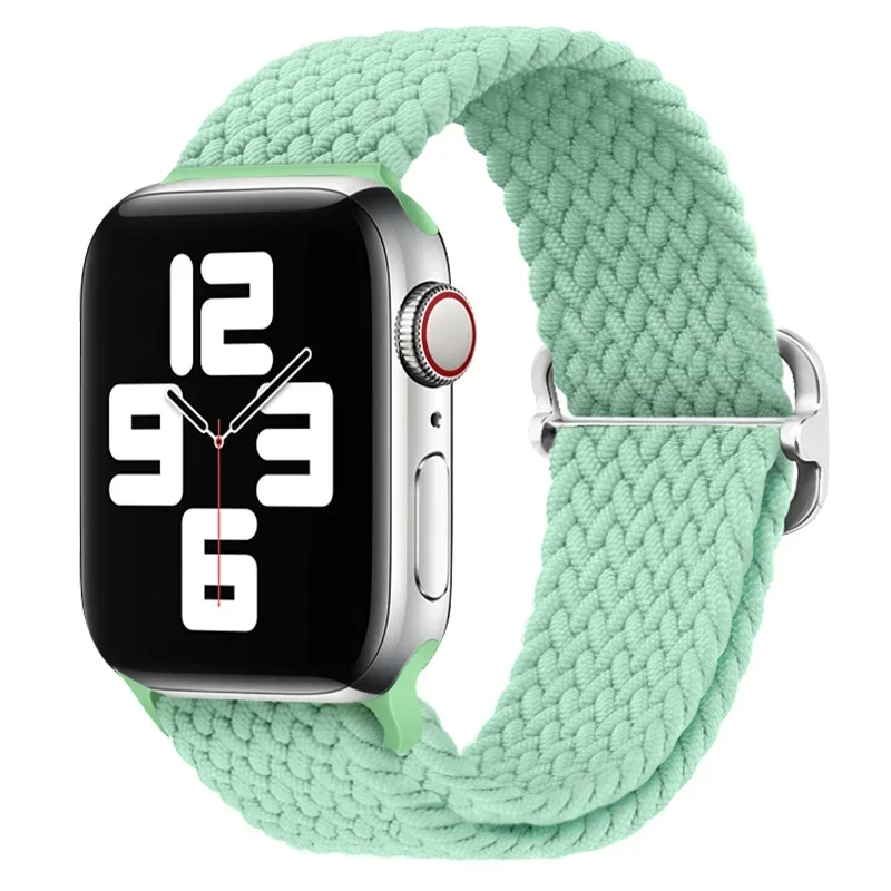 Nylon Braided Elastic Solo Loop Wristband for Smartwatch - Durable and Comfortable Strap