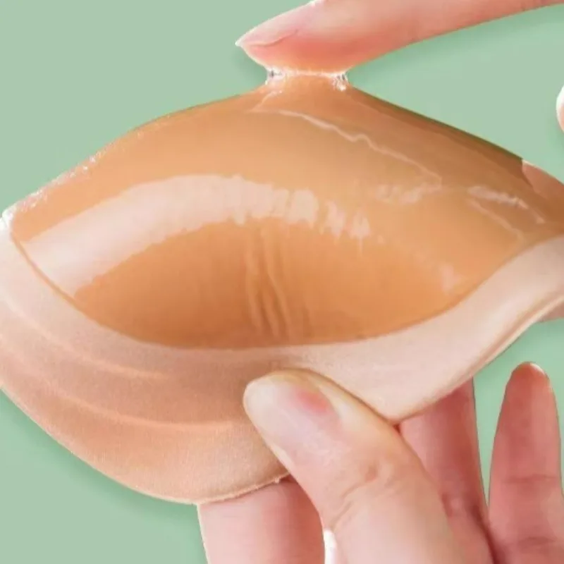 Sponge Silicone Bra for Women Bikini Triangle Chest Pad Underwear Supporting Breast Pads Sexy Bras Lingerie Thick Nipple Cover