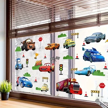 Disney Cars Window Sticker Set for Cabinet Doors, Glass Windows & Home Decor 1