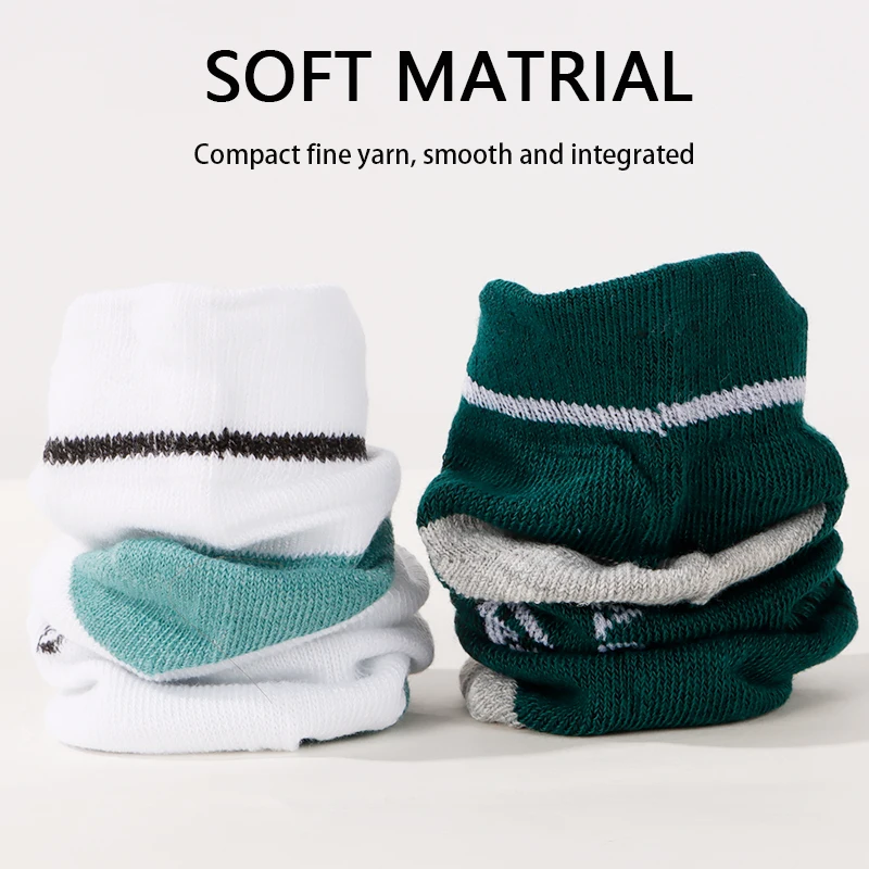 GYMIGO 10 Pairs Men Short Socks Mesh Breathable Casual Socks Summer Thin Sports Socks Absorb Sweat Men Gym Ankle Socks Set