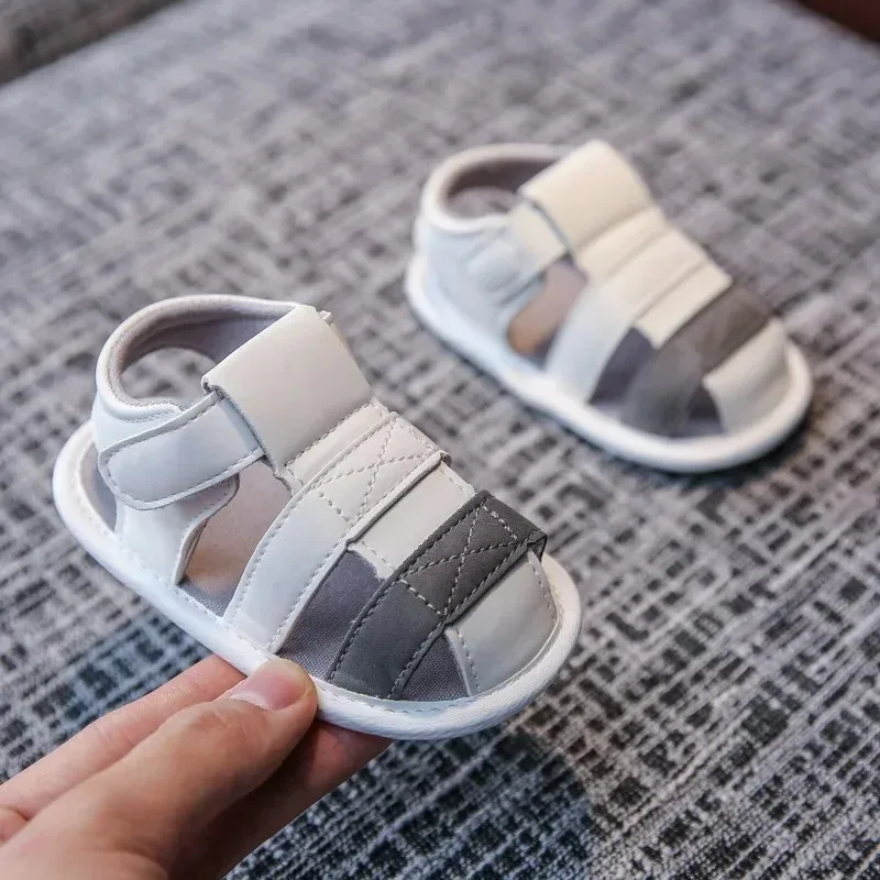 Infant Baby Boys Girls Sandals Summer Baby Flat Shoes Newborn Crib Shoes First Walkers Prewalkers Non Slip Walking Shoes