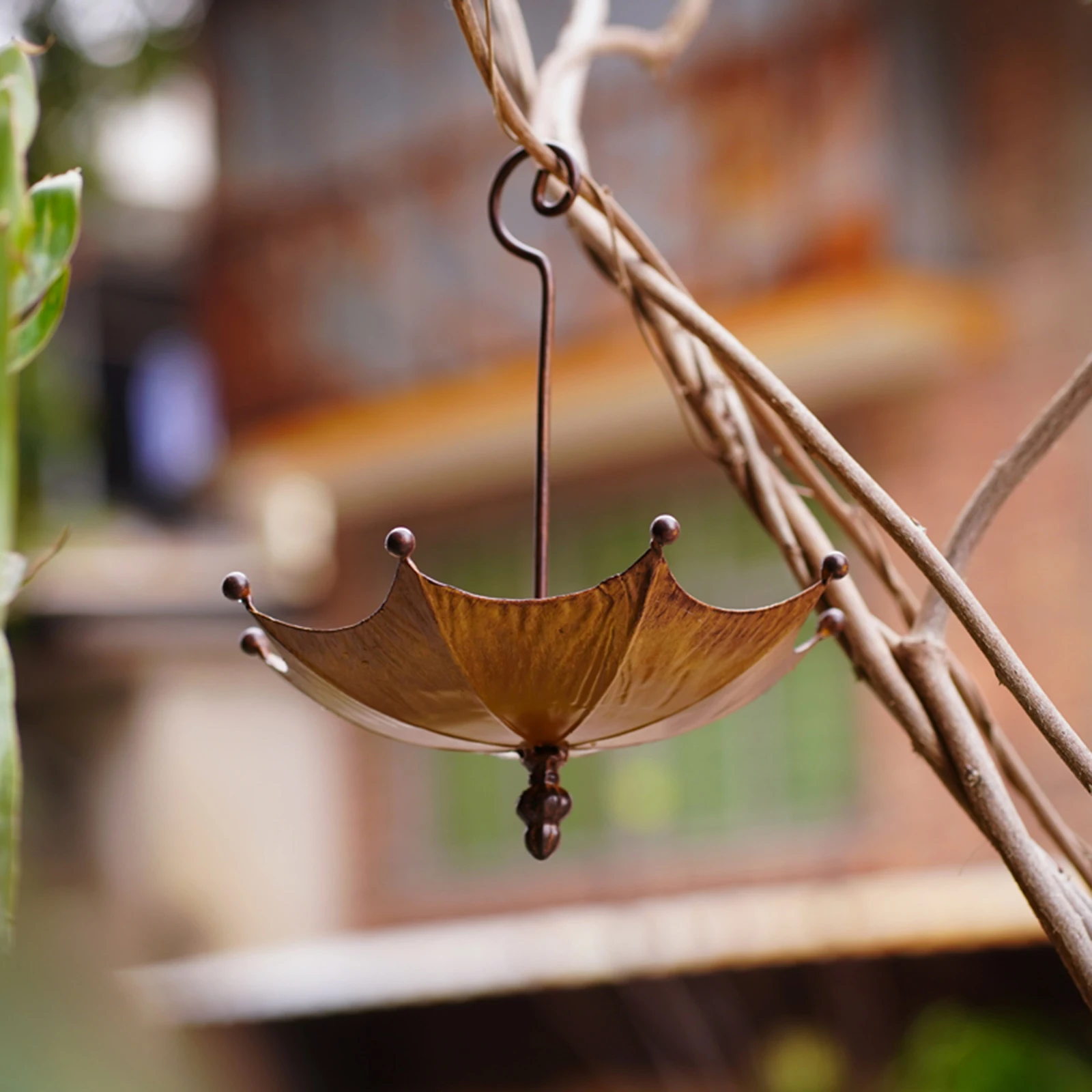 Umbrella Bird Feeder Hanging Water Tray Bird Bath Premium Food Container Metal for Lawn Backyard Outdoor Patio Balcony bird feeder bird bath bird supplies